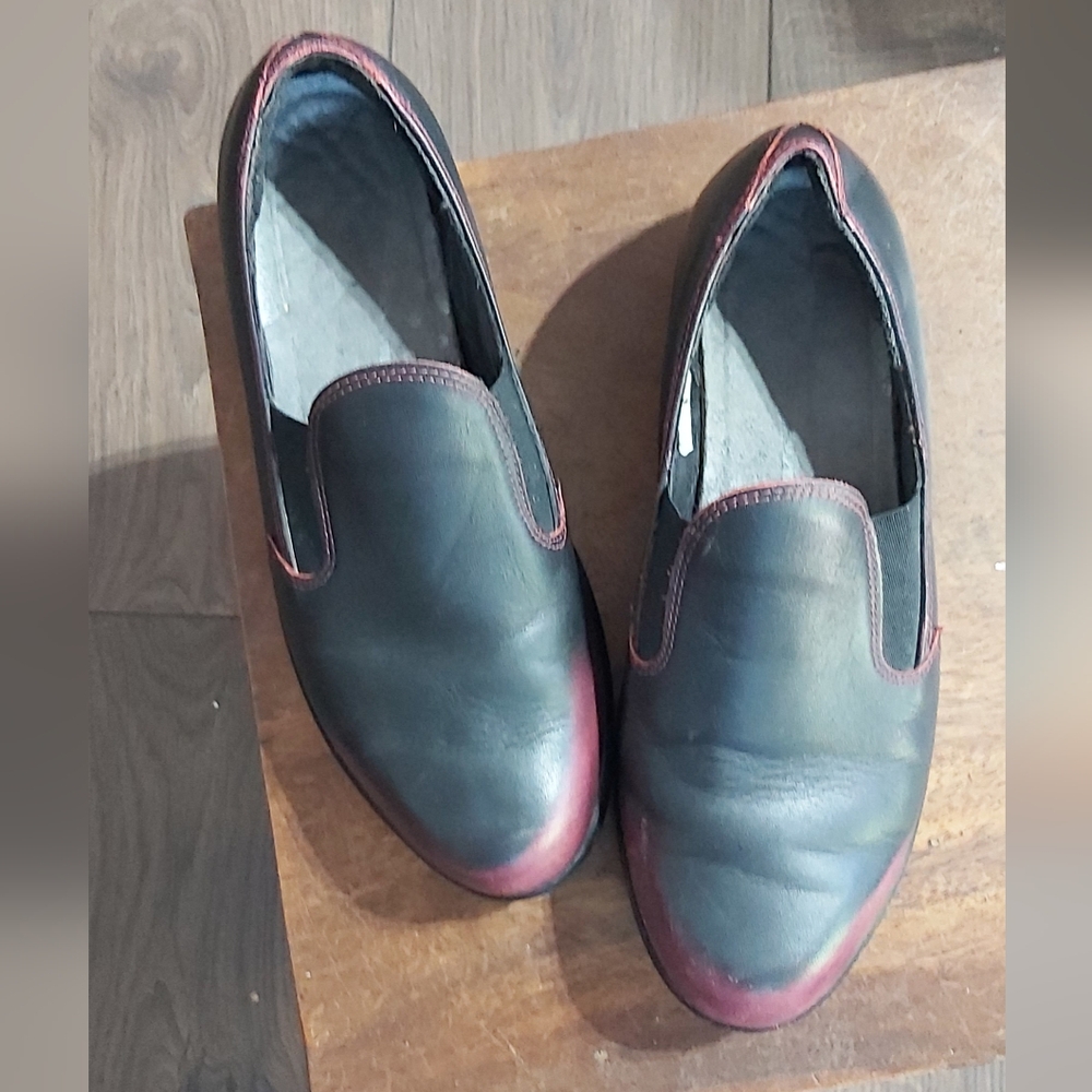 Naot Ostro Black+Red Slip-On Shoes